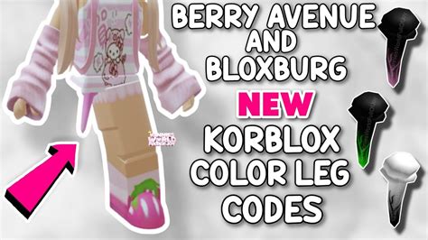 Redeem the code to witness the magic unfold in your roleplay adventures. . Korblox leg id code